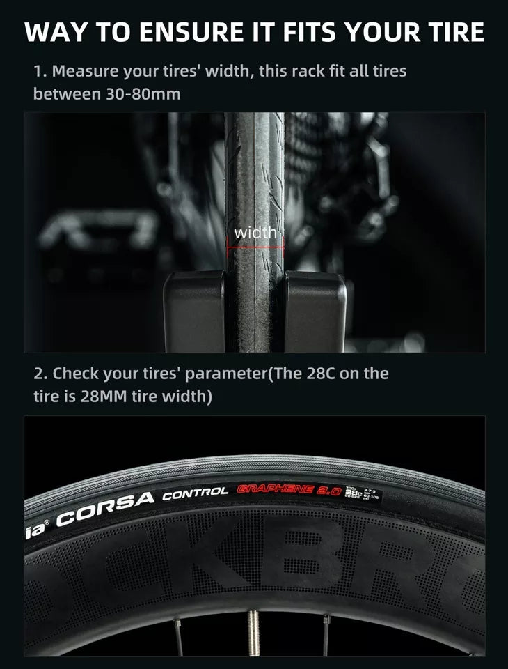 Стойка за велосипед ROCKBROS централна стойка за всички MTB колела с ширина 2,6-8 см
