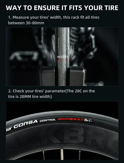 Стойка за велосипед ROCKBROS централна стойка за всички MTB колела с ширина 2,6-8 см