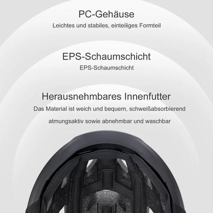 ROCKBROS велосипедна каска велосипедна каска унисекс защитна каска за планинско колоездене шосейна велосипедна каска