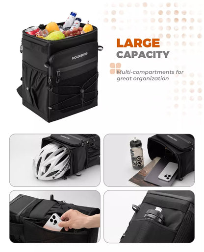 Подвижна раница ROCKBROS Многофункционална раница 3,5+14L за пътуване на открито