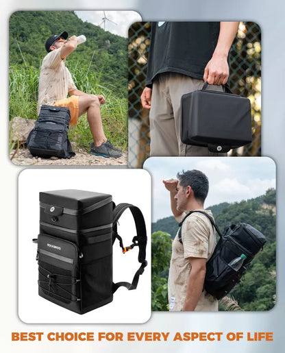 Подвижна раница ROCKBROS Многофункционална раница 3,5+14L за пътуване на открито