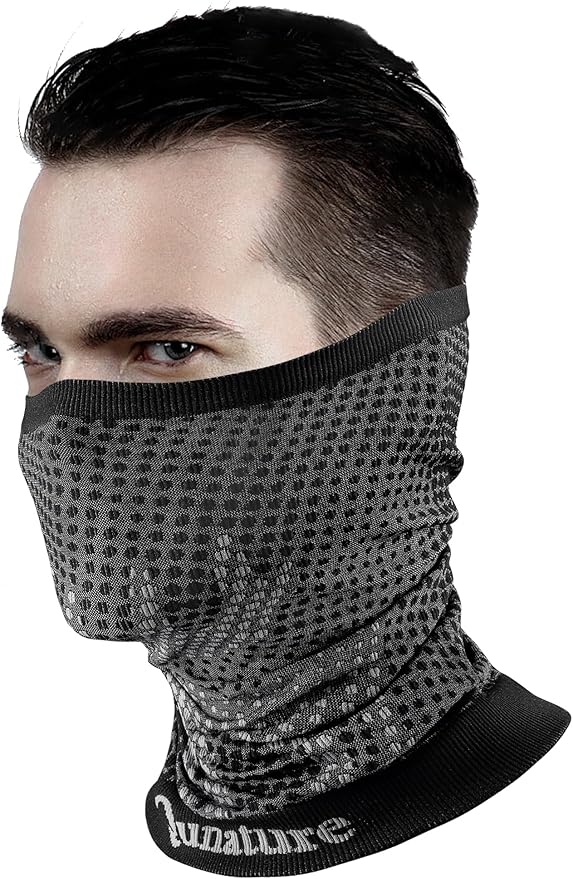 Qunature Мултифункционален шал Тръбен шал Зимен шал за врата Ветроустойчив Еластичен дишащ Топло за врат Жени и мъже за Спорт на открито Ски Бягане Колоездене Туризъм