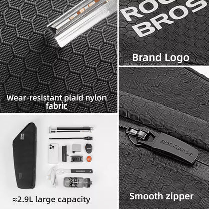 ROCKBROS велосипедна чанта рамка чанта подвижна триъгълна чанта за MTB 2.9L