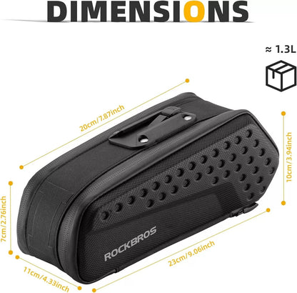 Чанта за седло ROCKBROS Велосипедна чанта с твърда черупка с калник и бързо освобождаване