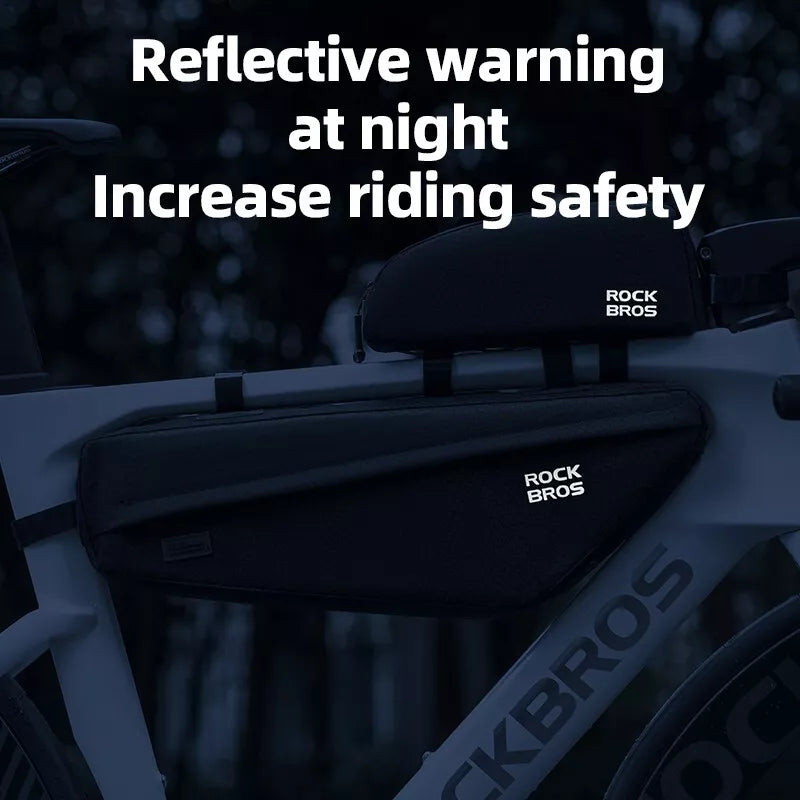 ROCKBROS велосипедна чанта рамка чанта подвижна триъгълна чанта за MTB 2.9L