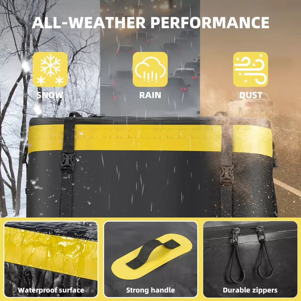 ROCKBROS 300L чанта за покрив за кола водоустойчива чанта за багаж за кола сгъваема PVC кутия