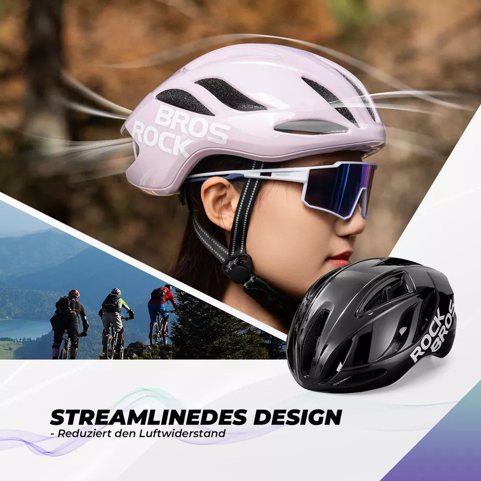 ROCKBROS велосипедна каска Каска за шосеен велосипед 58-62CM унисекс възрастни за MTB каска за шосеен велосипед