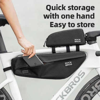 ROCKBROS велосипедна чанта рамка чанта подвижна триъгълна чанта за MTB 2.9L