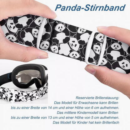 Qunature ски очила, очила за сноуборд за деца и възрастни, които носят очила, против замъгляване