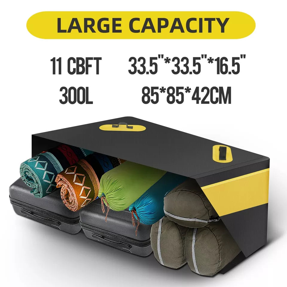 ROCKBROS 300L чанта за покрив за кола водоустойчива чанта за багаж за кола сгъваема PVC кутия