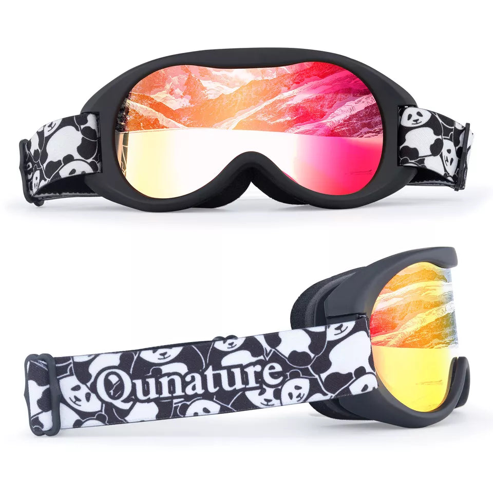 Qunature ски очила, очила за сноуборд за деца и възрастни, които носят очила, против замъгляване