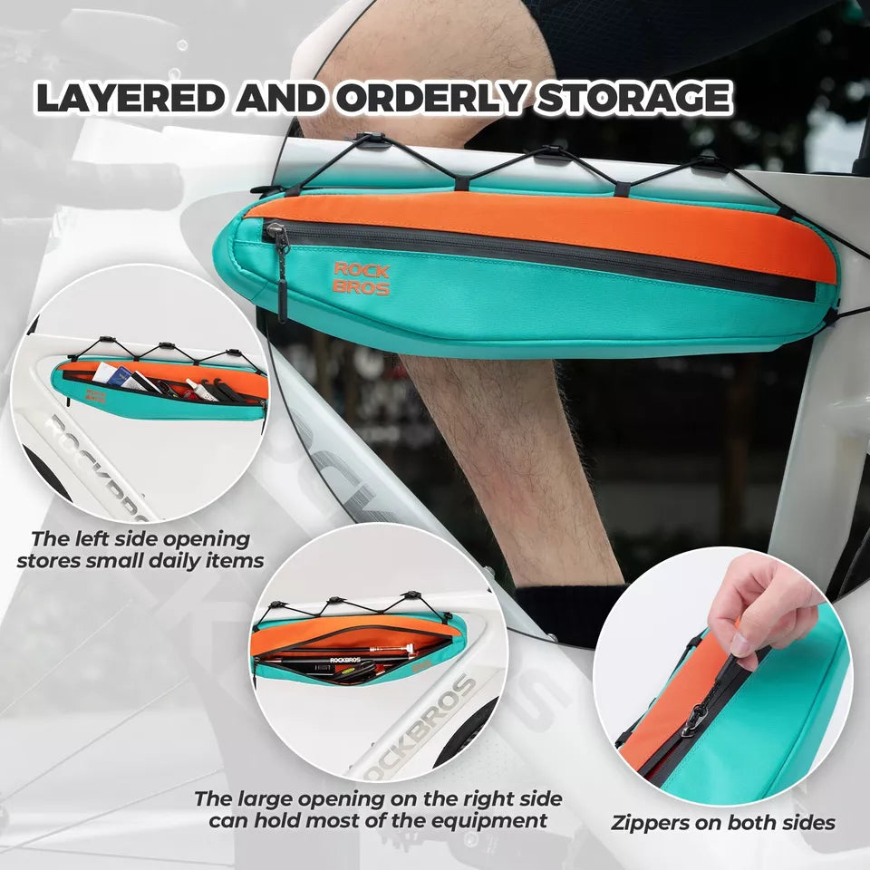 ROCKBROS велосипедна чанта рамка чанта надолу тръба
