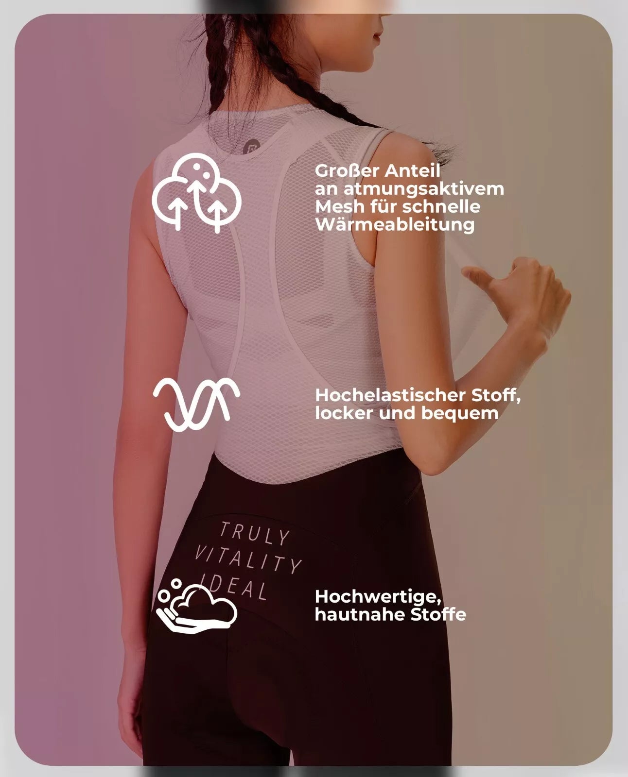 ROCKBROS Дамски шорти за колоездене с презрамки, Подплатени шорти за велосипед, MTB