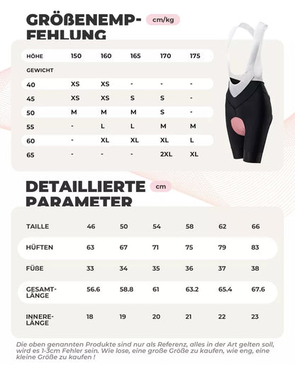 ROCKBROS Дамски шорти за колоездене с презрамки, Подплатени шорти за велосипед, MTB