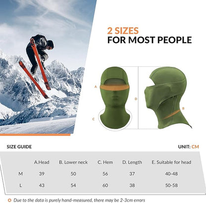 Qunature Balaclava Balaclava Зимна ски маска Ветроустойчива дишаща маска за лице M/L за спортове на открито Ски Колоездене Сноуборд Мотоциклет Жени/Мъже