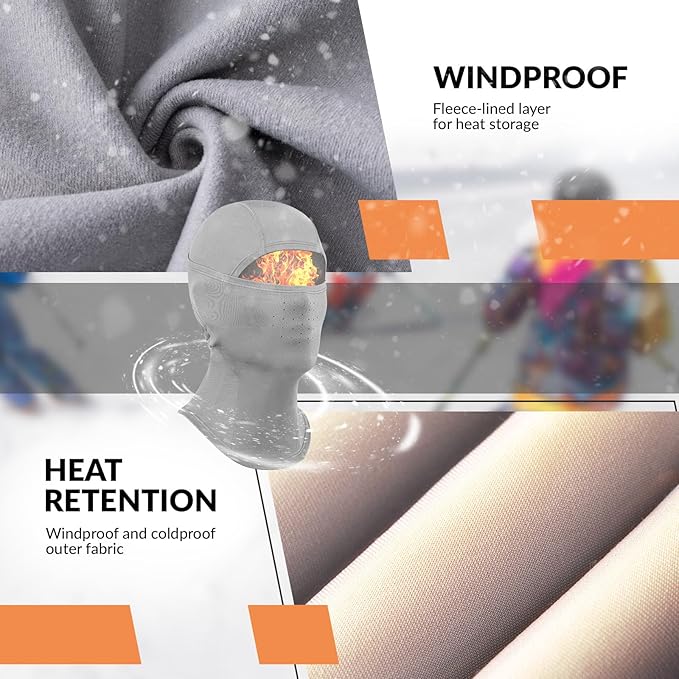 Qunature Balaclava Balaclava Зимна ски маска Ветроустойчива дишаща маска за лице M/L за спортове на открито Ски Колоездене Сноуборд Мотоциклет Жени/Мъже