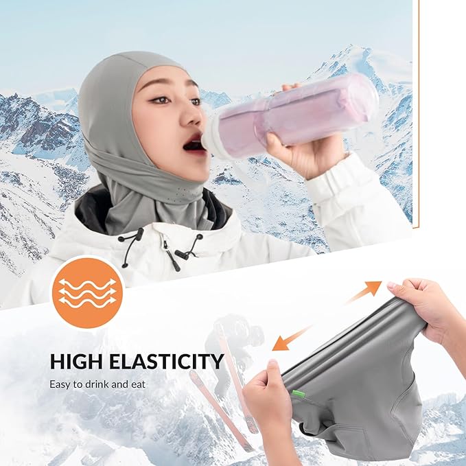 Qunature Balaclava Balaclava Зимна ски маска Ветроустойчива дишаща маска за лице M/L за спортове на открито Ски Колоездене Сноуборд Мотоциклет Жени/Мъже