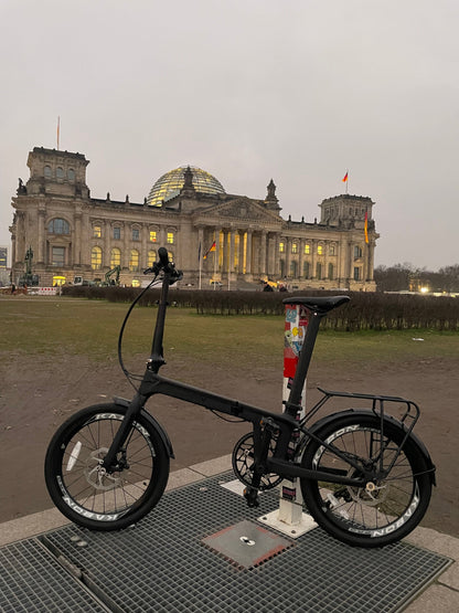 KABON Градски сгъваем велосипед карбон Shimano Altus 9S 20 инча