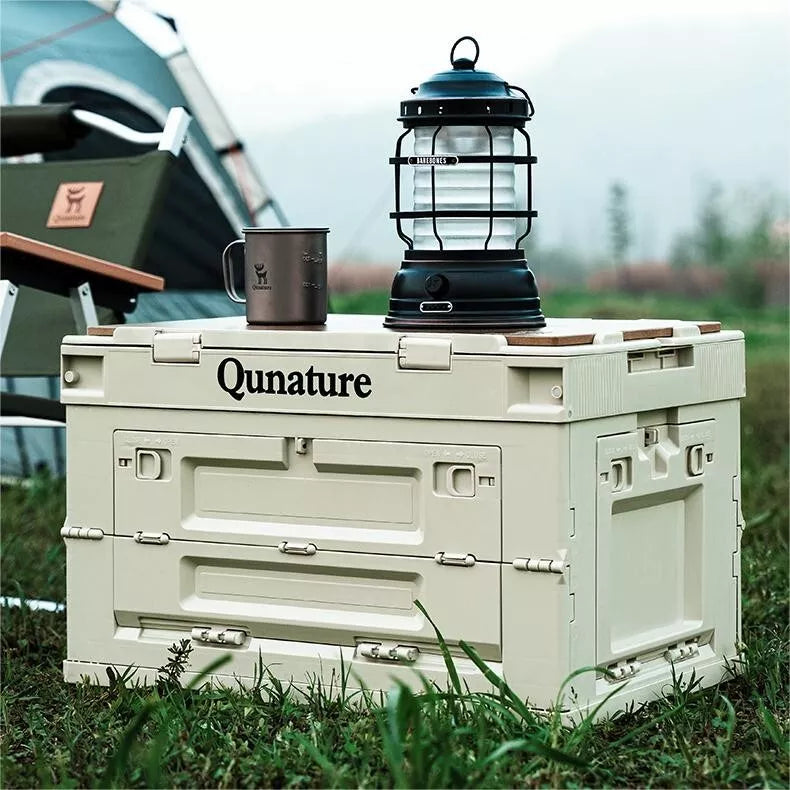 Кутия за къмпинг Qunature Сгъваем органайзер Кутия за къмпинг Кутия за съхранение 26/55/60L