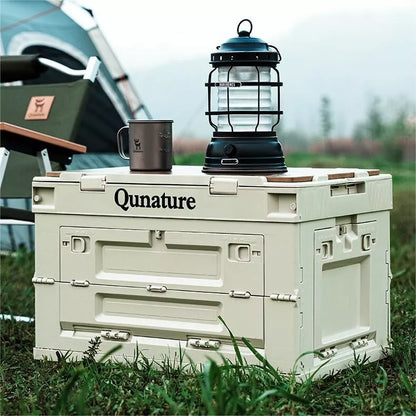 Кутия за къмпинг Qunature Сгъваем органайзер Кутия за къмпинг Кутия за съхранение 26/55/60L