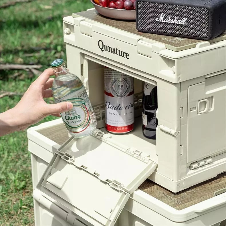 Кутия за къмпинг Qunature Сгъваем органайзер Кутия за къмпинг Кутия за съхранение 26/55/60L