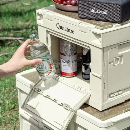 Кутия за къмпинг Qunature Сгъваем органайзер Кутия за къмпинг Кутия за съхранение 26/55/60L