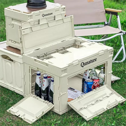 Кутия за къмпинг Qunature Сгъваем органайзер Кутия за къмпинг Кутия за съхранение 26/55/60L