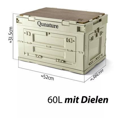 Кутия за къмпинг Qunature Сгъваем органайзер Кутия за къмпинг Кутия за съхранение 26/55/60L