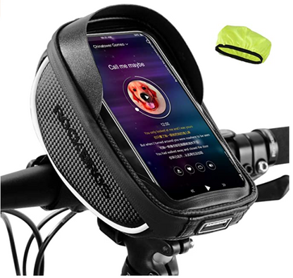 ROCKBROS 010-4BK Чанта за кормило водоустойчива чанта за мобилен телефон до 6,0 инча