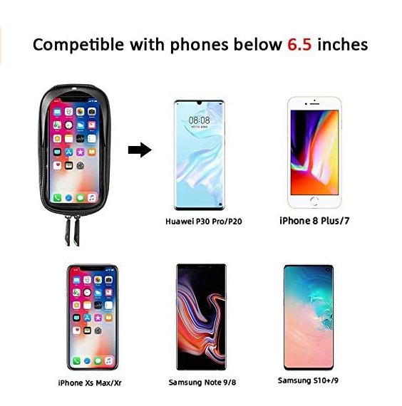 Водоустойчива чанта за рамка за велосипед ROCKBROS 017 за мобилни телефони до 6,5 инча