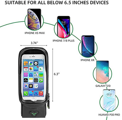 ROCKBROS 029 чанта за велосипедна рамка чанта за велосипед водоустойчива чанта за мобилен телефон сензорен екран за мобилни телефони до 6,0 инча