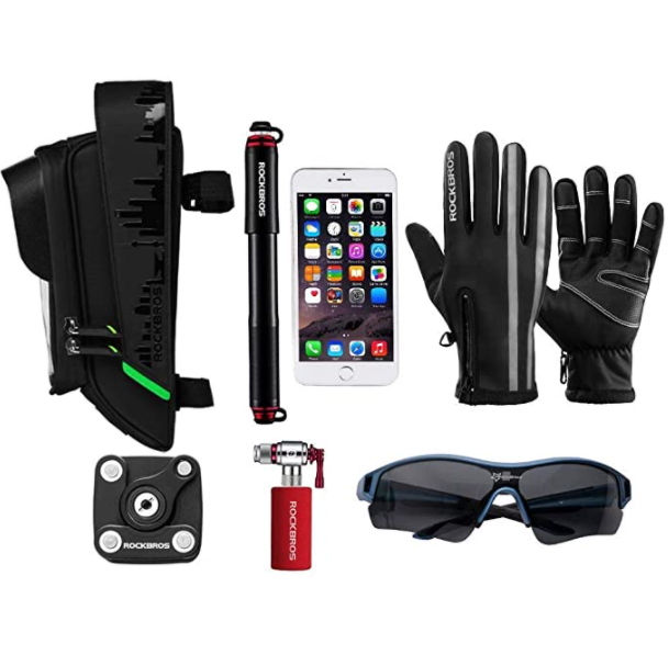 ROCKBROS 029 чанта за велосипедна рамка чанта за велосипед водоустойчива чанта за мобилен телефон сензорен екран за мобилни телефони до 6,0 инча