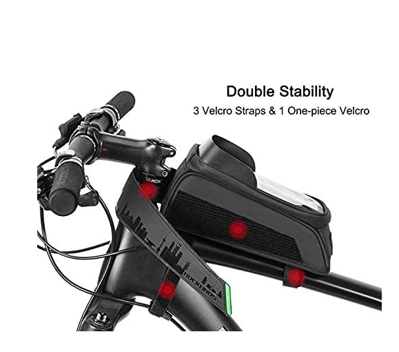 ROCKBROS 029 чанта за велосипедна рамка чанта за велосипед водоустойчива чанта за мобилен телефон сензорен екран за мобилни телефони до 6,0 инча