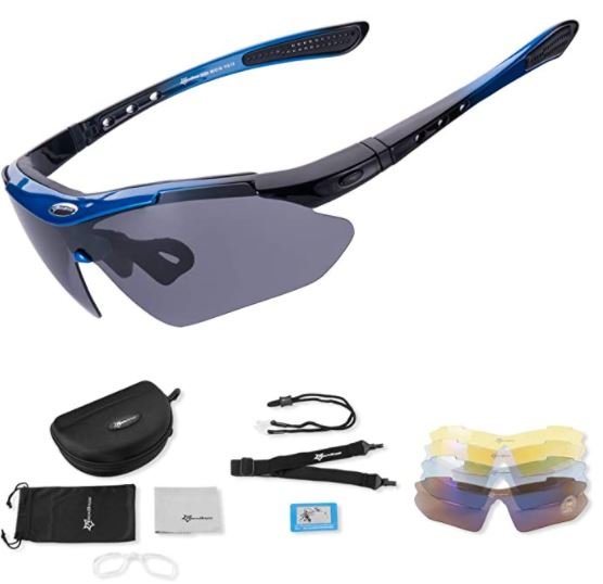 ROCKBROS 10001 спортни очила поляризирани с 5 сменяеми стъкла очила за колоездене