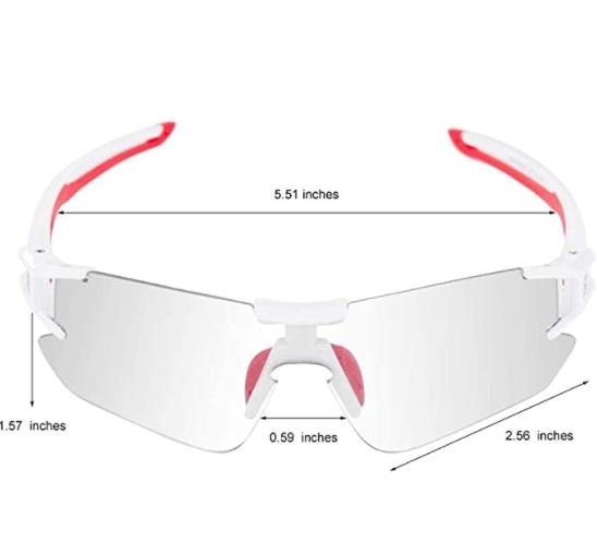 ROCKBROS 10125 Фотохромни велосипедни стъкла, прозрачни самозатъмняващи се