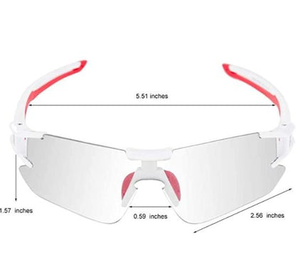 ROCKBROS 10125 Фотохромни велосипедни стъкла, прозрачни самозатъмняващи се