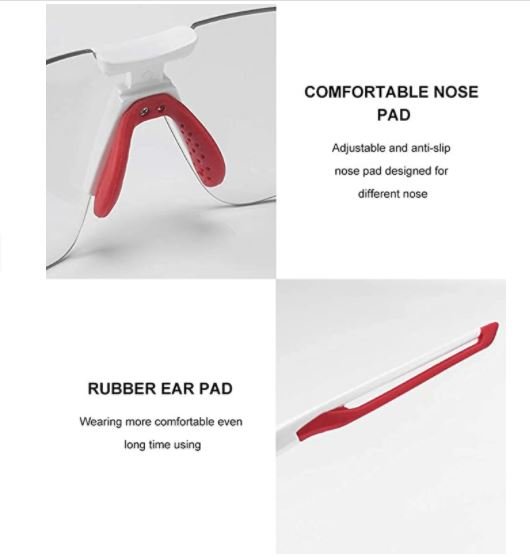 ROCKBROS 10125 Фотохромни велосипедни стъкла, прозрачни самозатъмняващи се