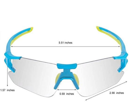 ROCKBROS 10125 Фотохромни велосипедни стъкла, прозрачни самозатъмняващи се