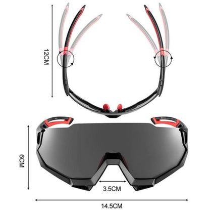 ROCKBROS 10131 велосипедни очила поляризирани с 4 сменяеми стъкла