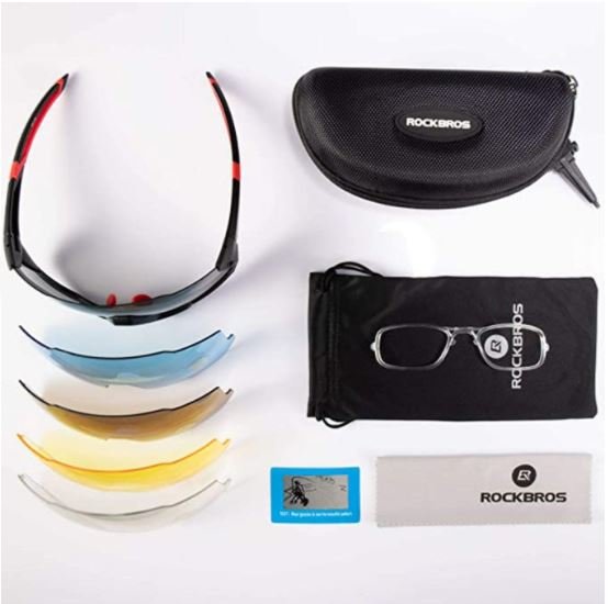 ROCKBROS 10131 велосипедни очила поляризирани с 4 сменяеми стъкла