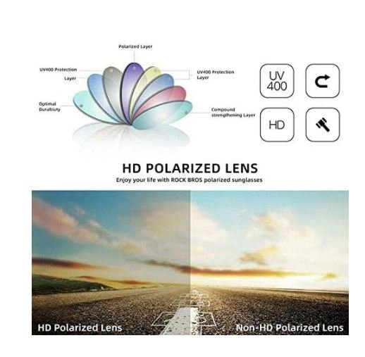 ROCKBROS 10162 Велосипедни очила Поляризирани слънчеви очила