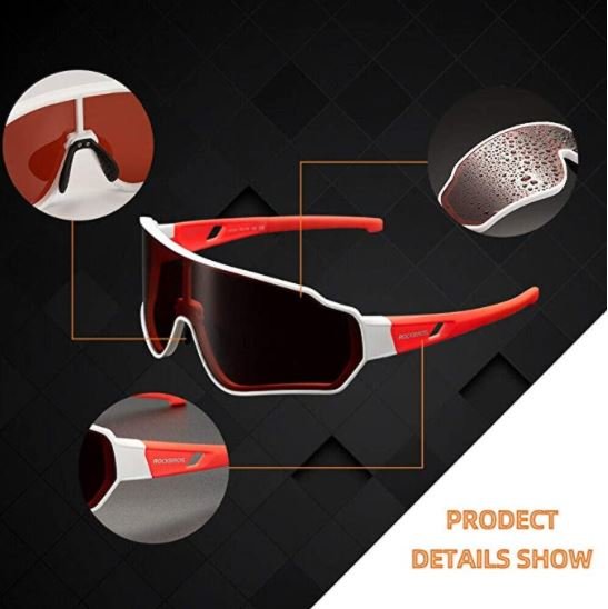 ROCKBROS 10162 Велосипедни очила Поляризирани слънчеви очила
