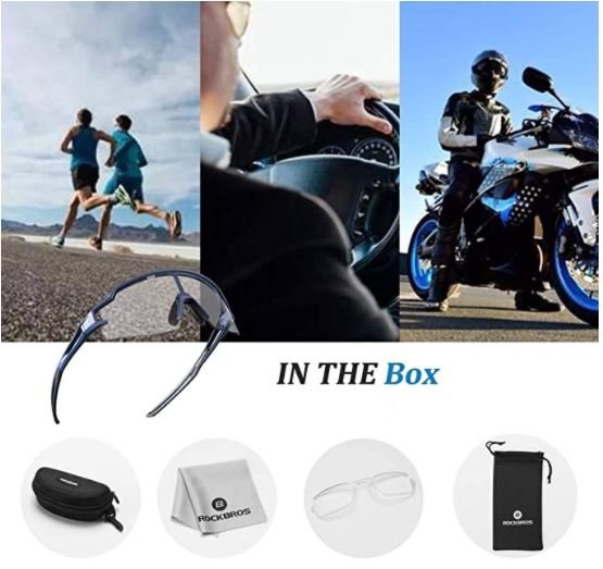 ROCKBROS 10172 Фотохроматични слънчеви очила Очила за колоездене