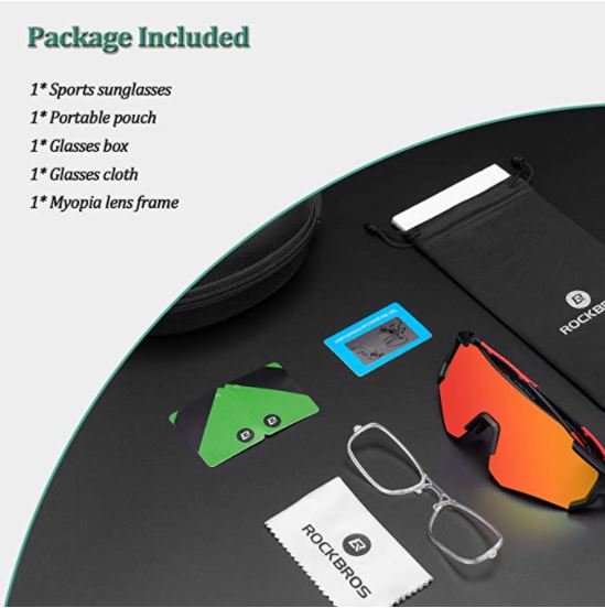 ROCKBROS 10182 Поляризирани очила за колоездене UV400 Защитни слънчеви очила