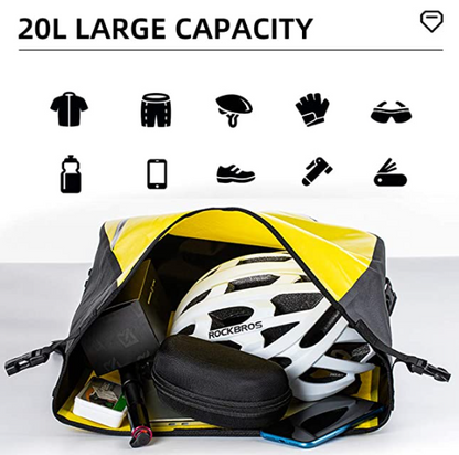 Чанта ROCKBROS AS-001-3Y 20L жълто/черно злато