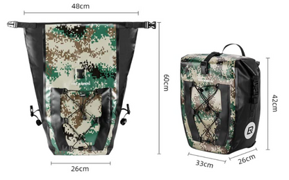 ROCKBROS AS-002-1 Задна велосипедна чанта 100% водоустойчива чанта за багажник 27L