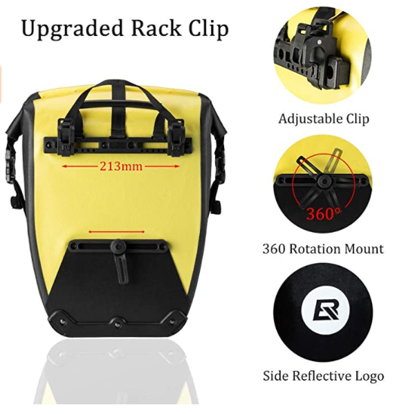 ROCKBROS AS-002-1 Задна велосипедна чанта 100% водоустойчива чанта за багажник 27L