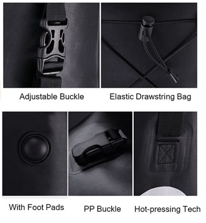 ROCKBROS AS-002-1 Задна велосипедна чанта 100% водоустойчива чанта за багажник 27L