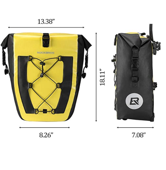 ROCKBROS AS-002-1 Задна велосипедна чанта 100% водоустойчива чанта за багажник 27L
