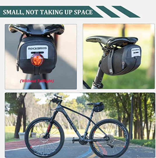 Дисаги ROCKBROS B74 чанта за седалка за велосипед с държач за задни светлини черна